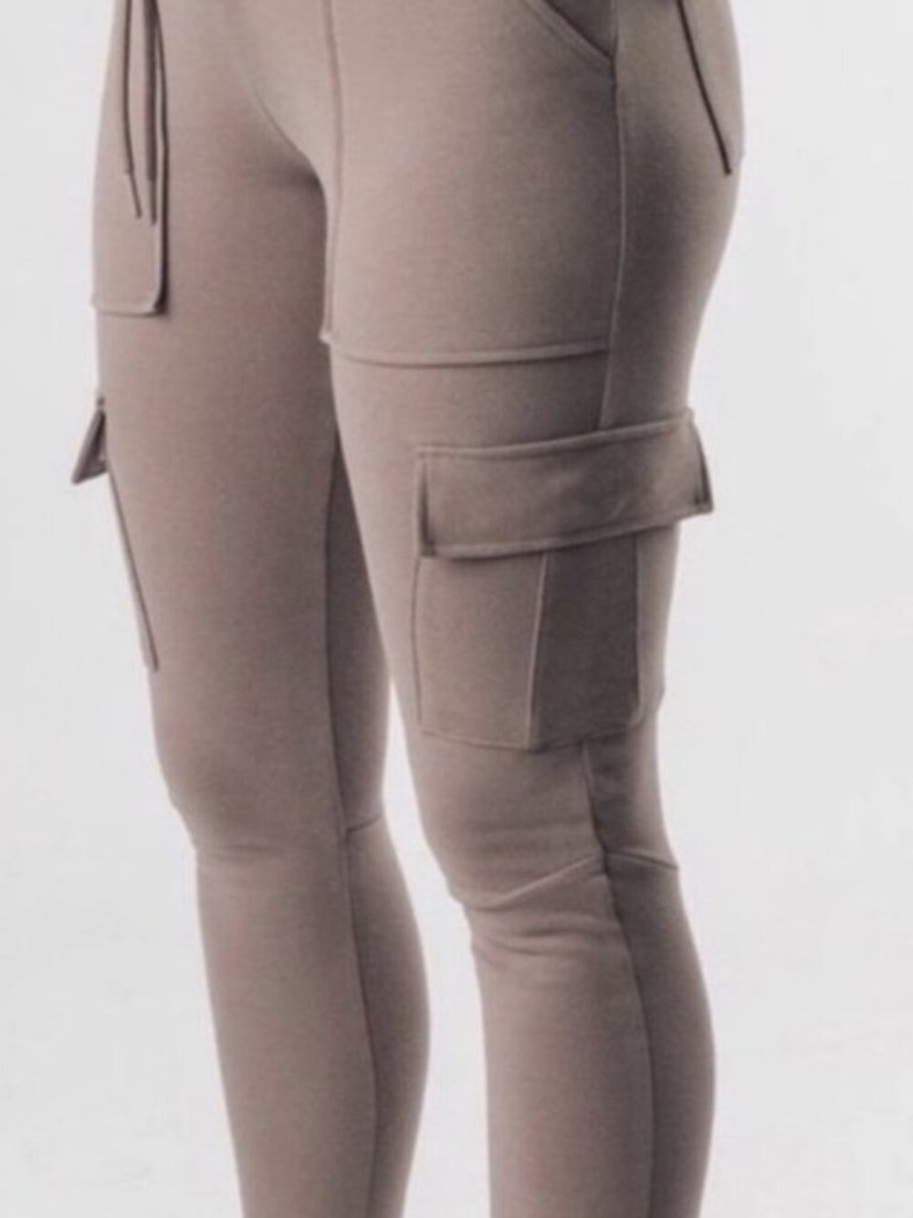 Alphalete Identity Cargo Pants High Waist Utility Y2K - Color Pewter